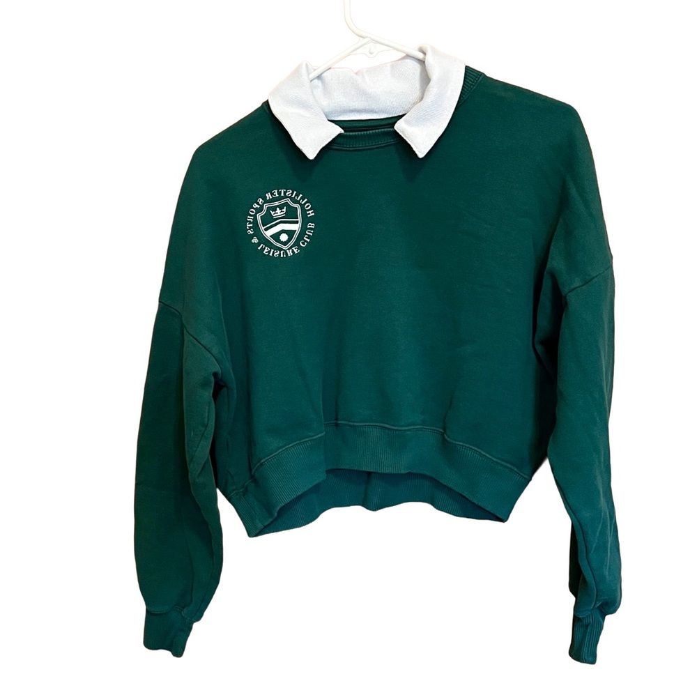 Hollister Sports Club Collar Crew Neck Preppy sweatshirt size small